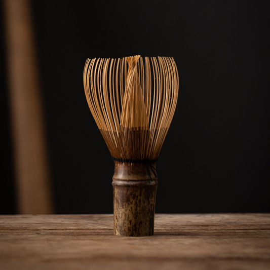 Peniță tradițională Matcha Chasen din bambus – Handmade, 100 de fire, calitate premium